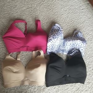 Lot of 4 Cacique no underwire comfort bras